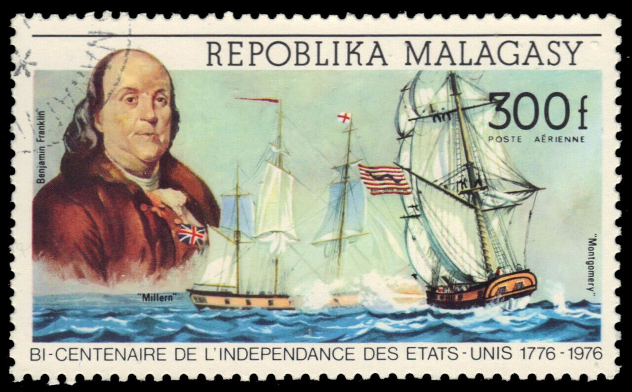 Madagascar C139 - American Bicentennial "benjamin Franklin" (pb25670)