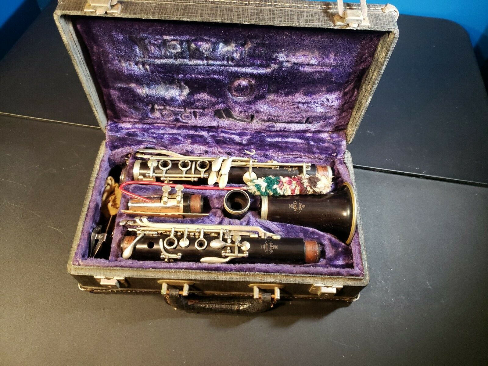 Clarinet Novlet Paris Complete, Working. Vintage