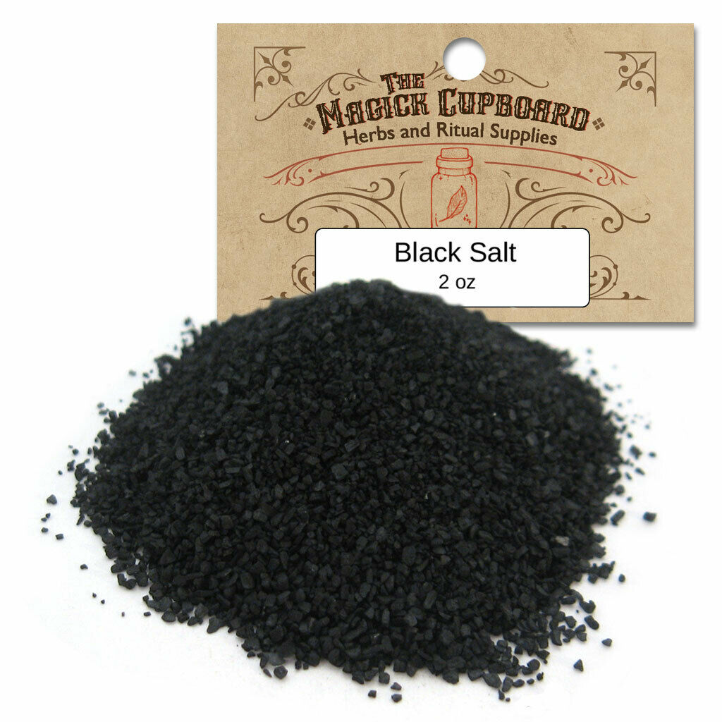 Black Salt 2 Oz Package For Protection Spells Banishing Wicca Hoodoo Witch