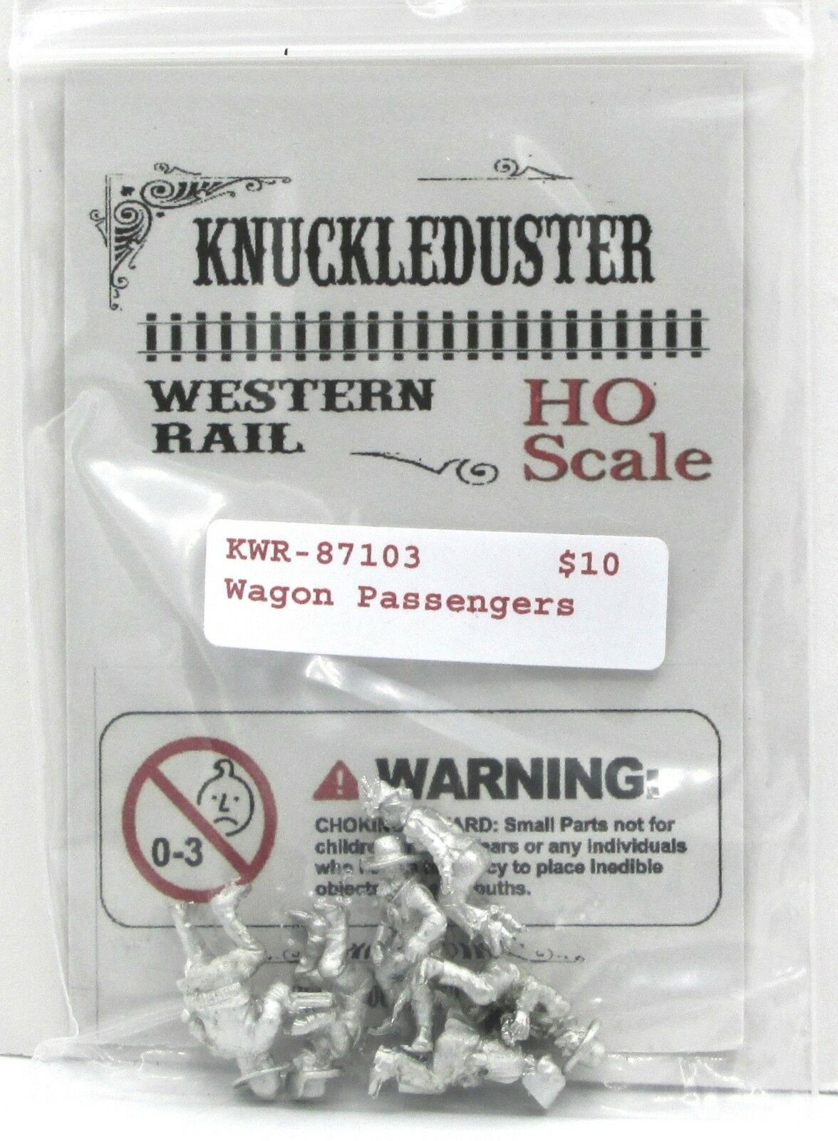 Knuckleduster Kwr-87103 Wagon Passengers (ho Scale) Old West Civilians Riders