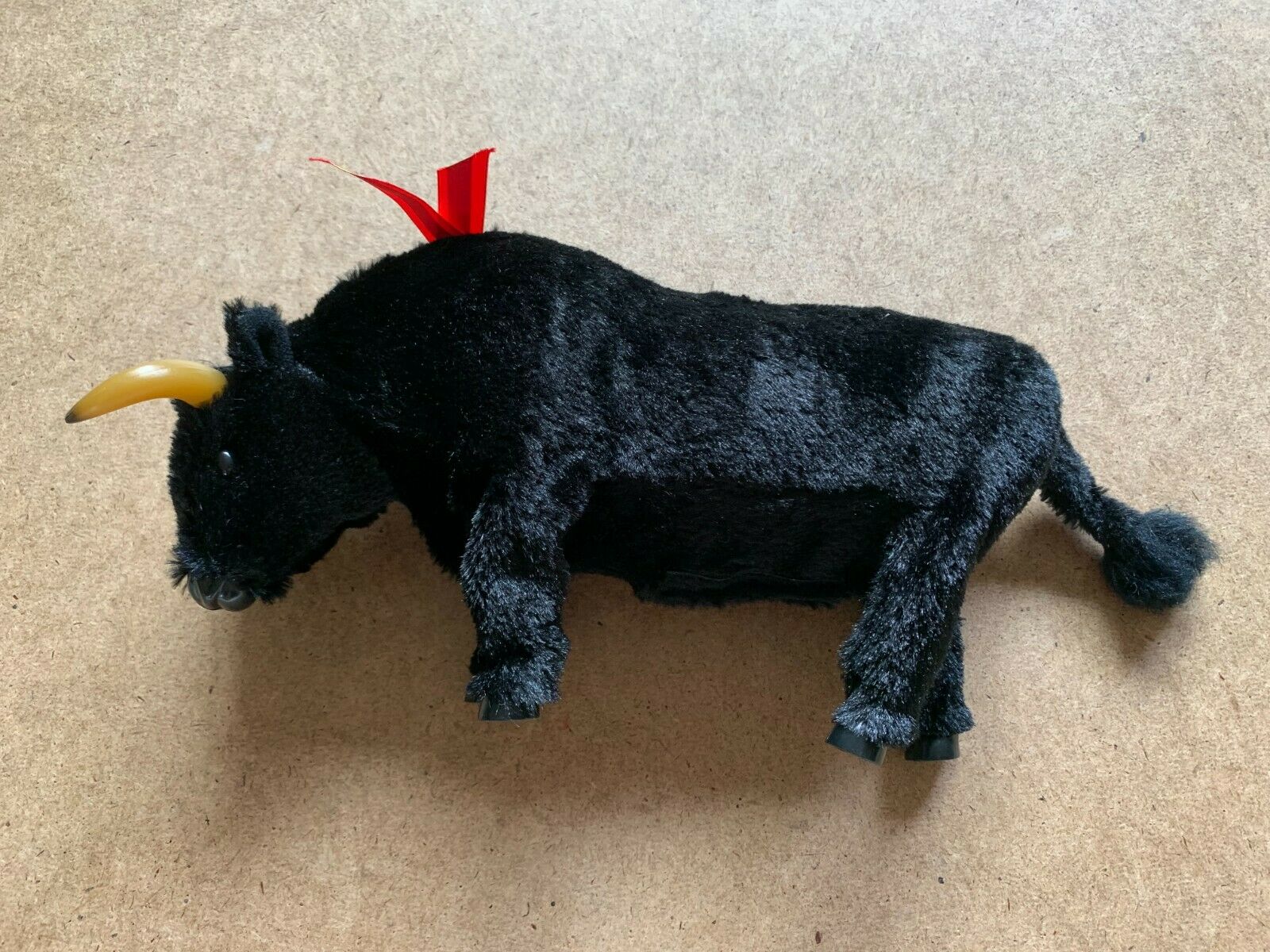 Vintage Battery Operated Steer Bull Fighting Matador 12" Figure Toy Doll