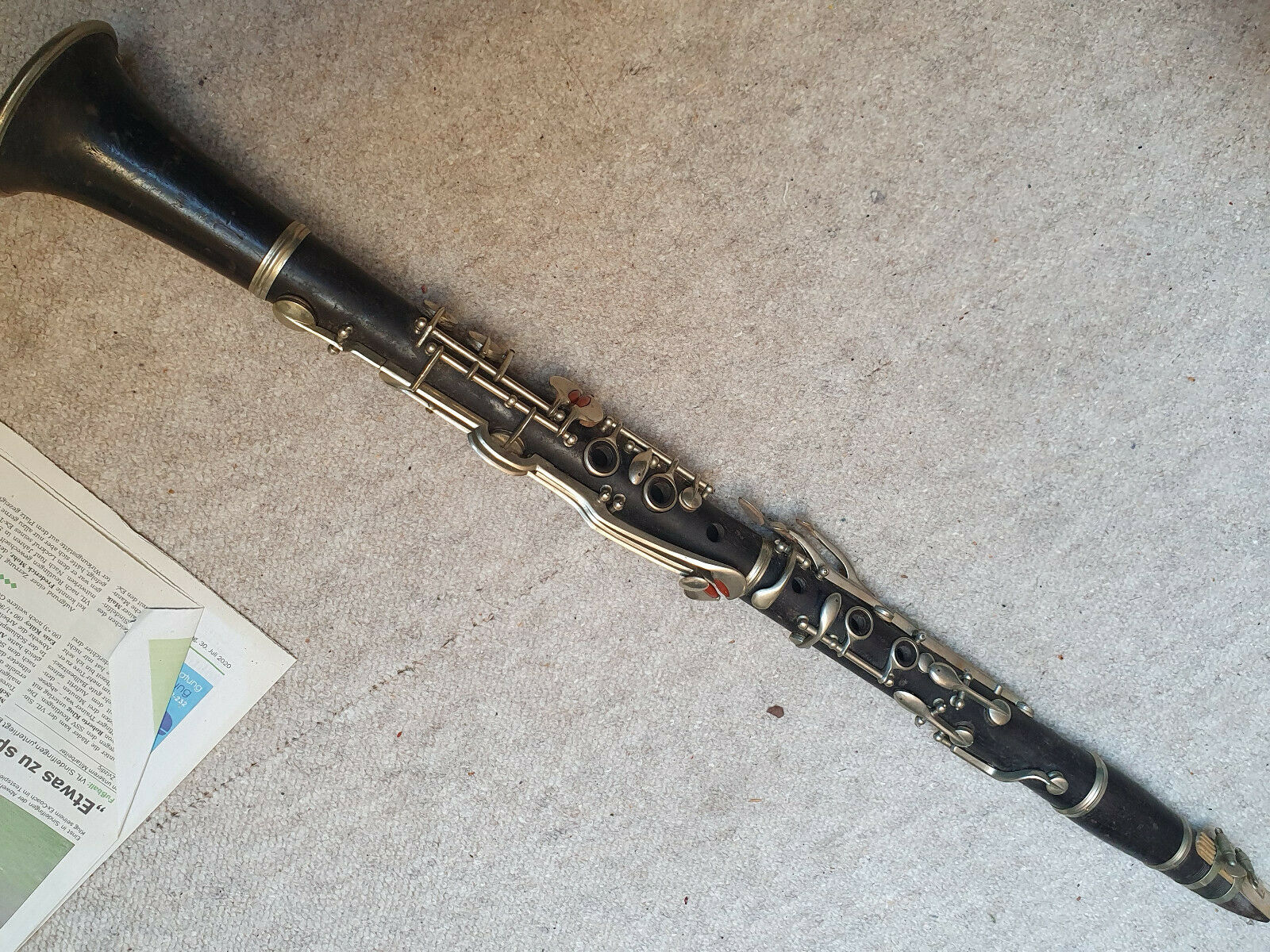 Nice Old Wooden  Clarinet 4rings Albert System, Needs Cleaning And Service