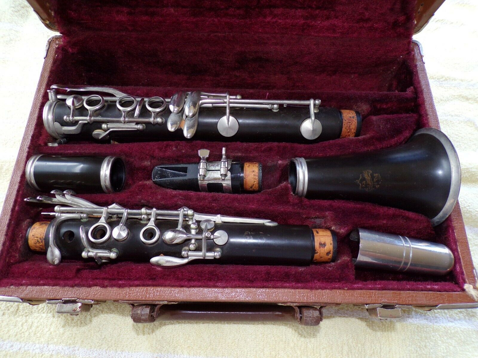 Vintage Clarinet And Leather Case Cleveland Ohio