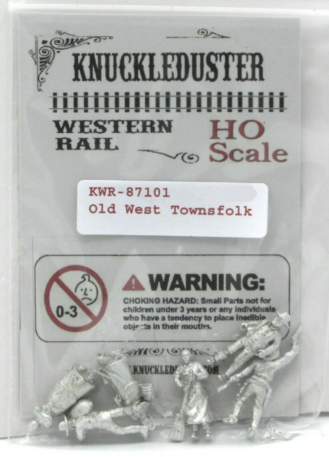 Knuckleduster Kwr-87101 Old West Townsfolk (ho  Scale) Western Rail Civilians