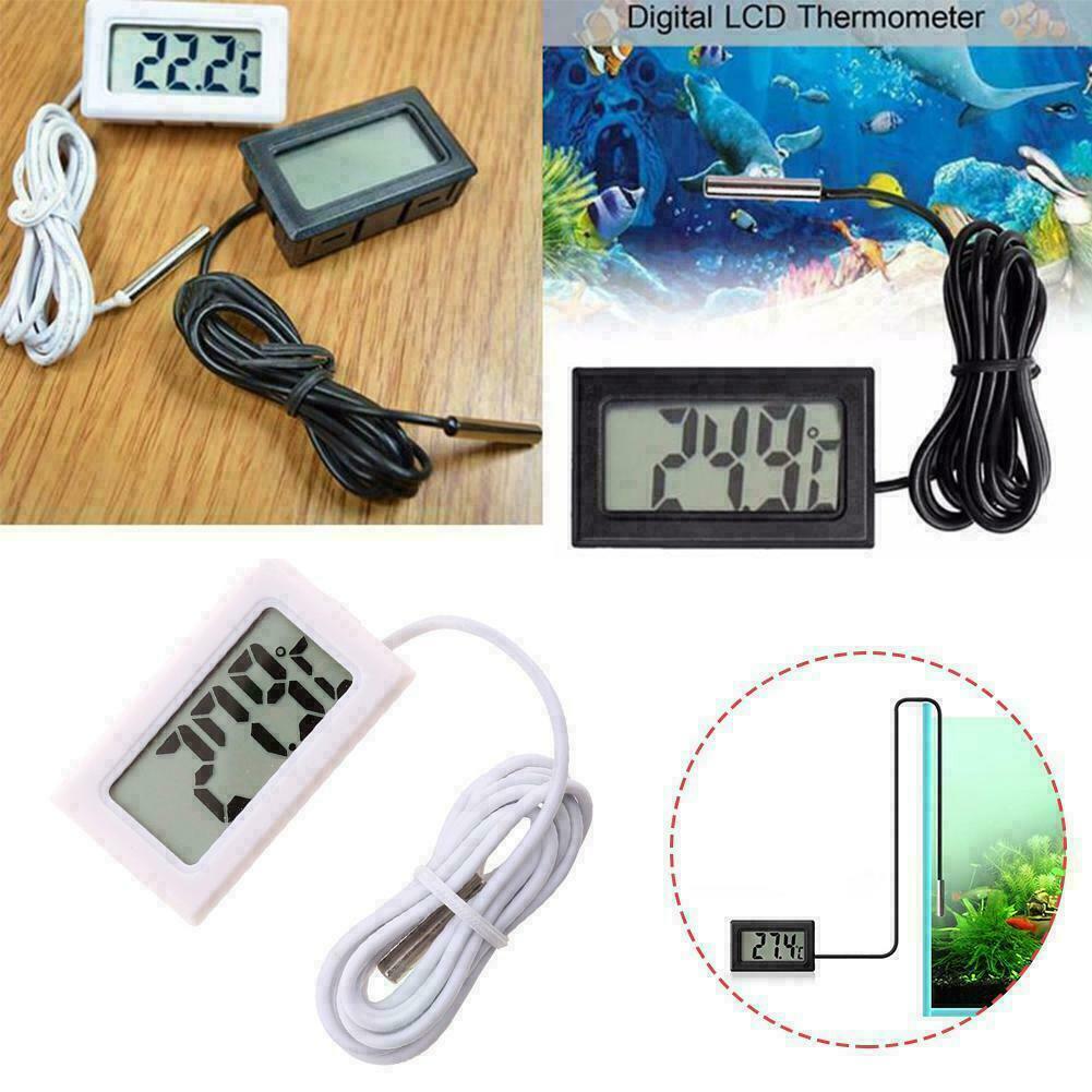 Aquarium Thermometer Lcd Digital Fish Tank Water Temperature Detector X8q5 C2j4